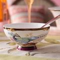 INGRI Purple Phoenix - Handcrafted Bone China Tableware  (Individual Piece) - Je t'aime Resolute