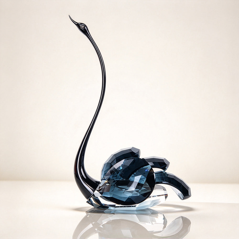 JR K9 Crystal Swan Couple Figurine