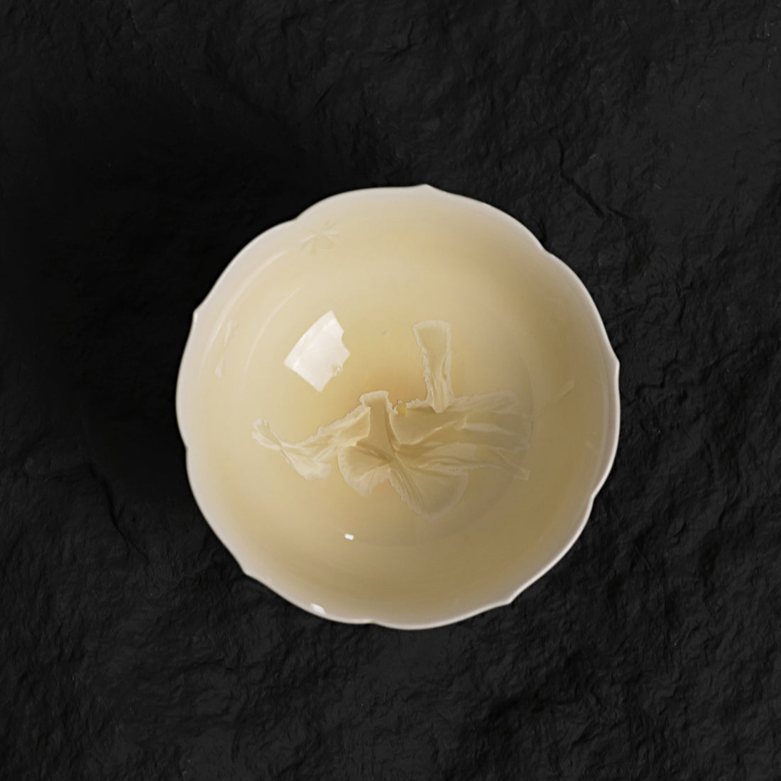 Sunlit Bloom | Lotus-Inspired  Handmade Ceramic Crystalline Glaze Tea Cup