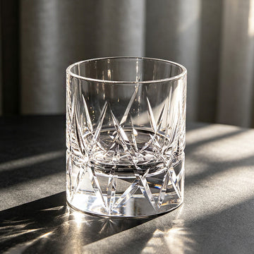 Edo Kiriko Hand-Cut Cross Crystal Whiskey Glass