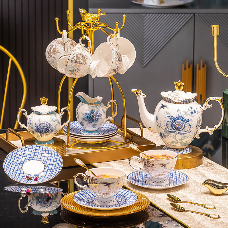 INGRI Golden Garden – Handcrafted Bone China Tea Set - Je t'aime Resolute