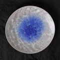 Marine Blue Crystalline Glaze Dinner Plates - Je t'aime Resolute