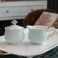 INGRI Ocean Blue Series - Handcrafted Bone China Tea Set - Je t'aime Resolute