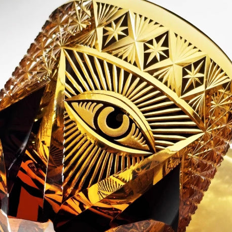 Edo Kiriko Angel's Eye Handcrafted Crystal Whiskey Glass