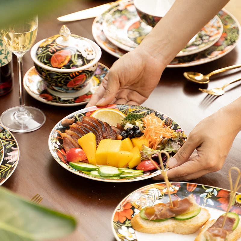 INGRI Jungle Party – Handcrafted Bone China Dinnerware Set - Je t'aime Resolute