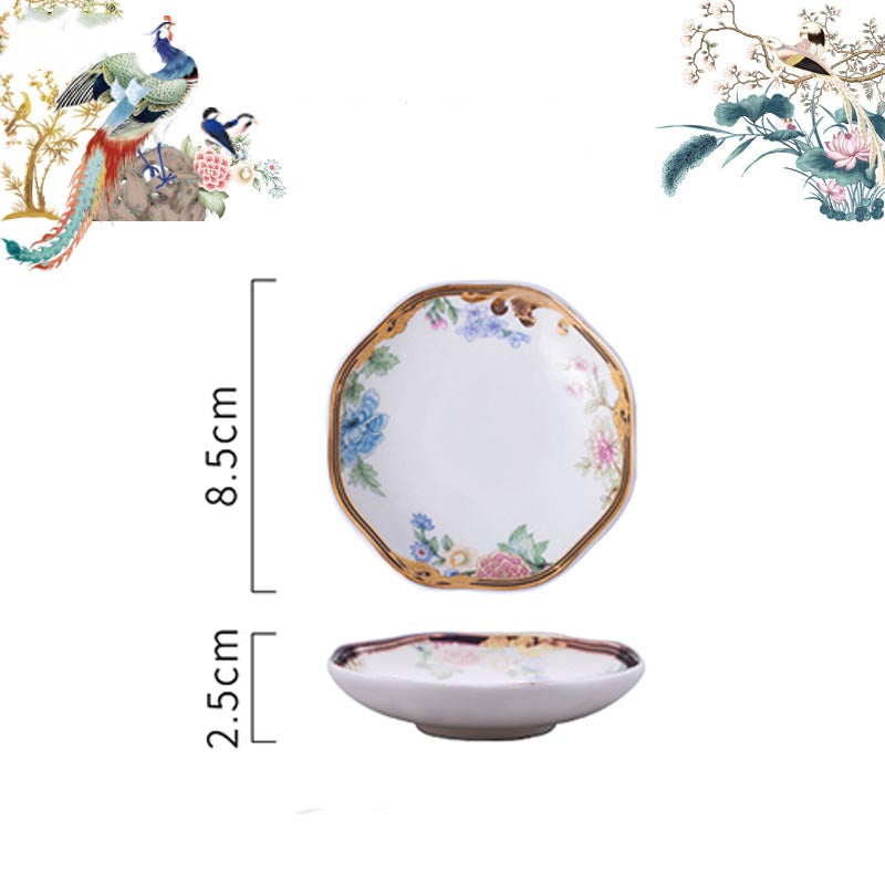 INGRI Purple Phoenix - Handcrafted Bone China Tableware  (Individual Piece) - Je t'aime Resolute
