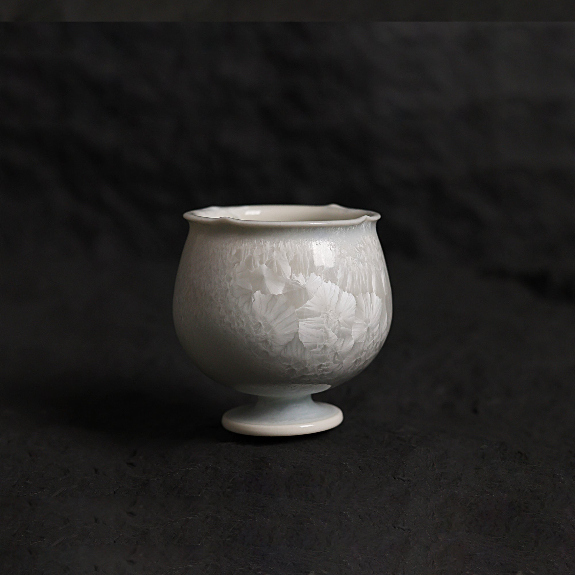 Marine Lapis | Handmade Ceramic Crystalline Glaze Sake Cup - Je t'aime Resolute