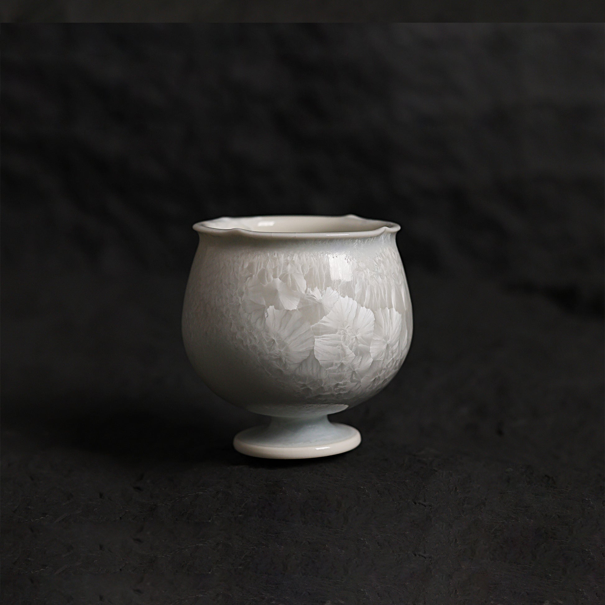 Marine Lapis | Handmade Ceramic Crystalline Glaze Sake Cup - Je t'aime Resolute