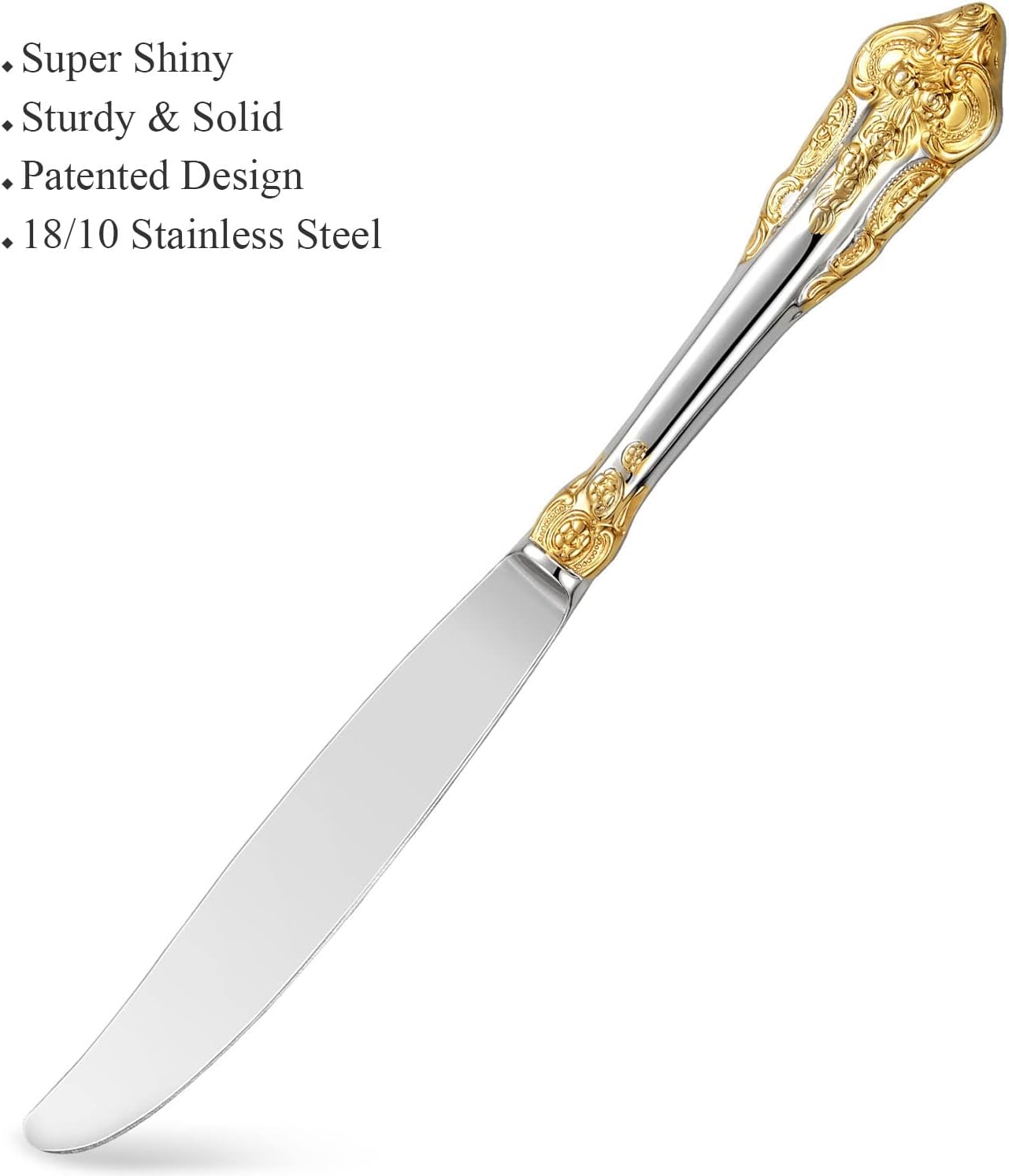 JR Vintage Embossed Stainless Steel Cutlery Set (5 pcs) - Je t'aime Resolute