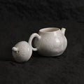 Mini Glacier White Crystalline Glaze Teapot - Je t'aime Resolute
