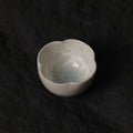 Ice White-Blue Crystalline Glaze Floral Mini Teacup Set – Handmade Four-Petal Cup with Wave-Patterned Saucer - Je t'aime Resolute