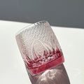 Edo Kiriko Pink Whiskey Glass - Je t'aime Resolute