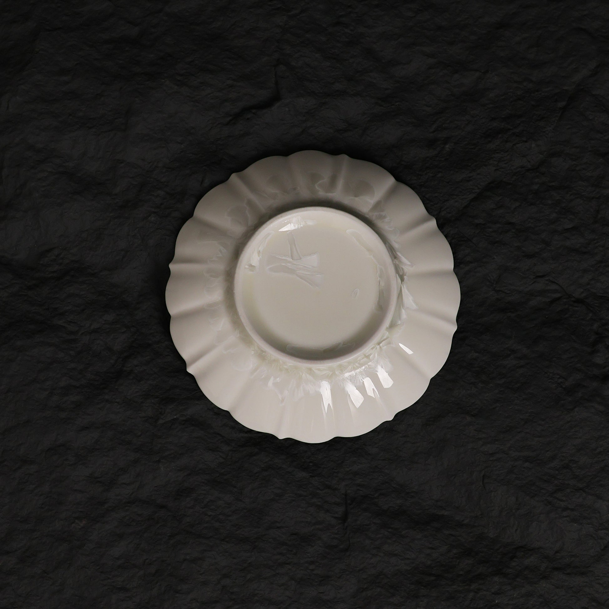 Deep Blue Crystalline Glaze Mini Dessert Plate – 4.2" Handmade Ceramic Plate - Je t'aime Resolute