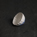 White & Deep Blue Crystalline Glaze Handmade Tea Cup – Small Ceramic Cup - Je t'aime Resolute