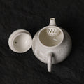 Mini Glacier White Crystalline Glaze Teapot - Je t'aime Resolute