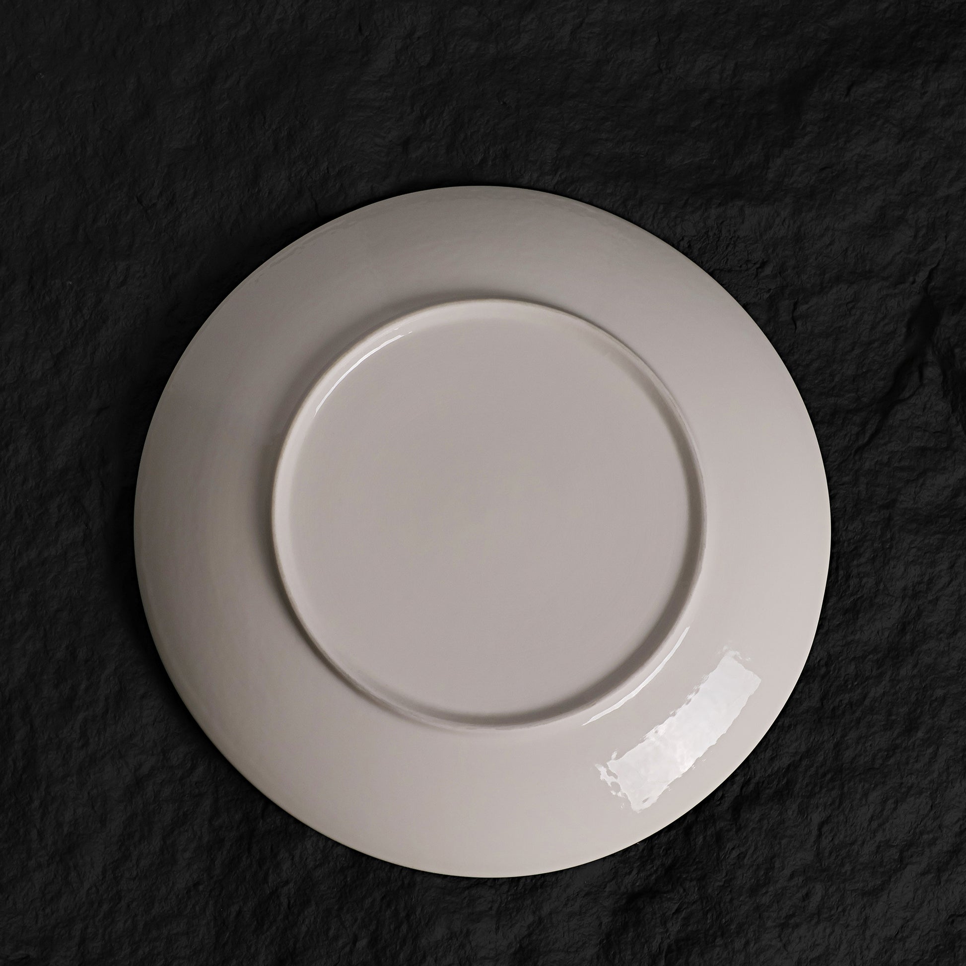 Marine Blue Crystalline Glaze Dinner Plates - Je t'aime Resolute