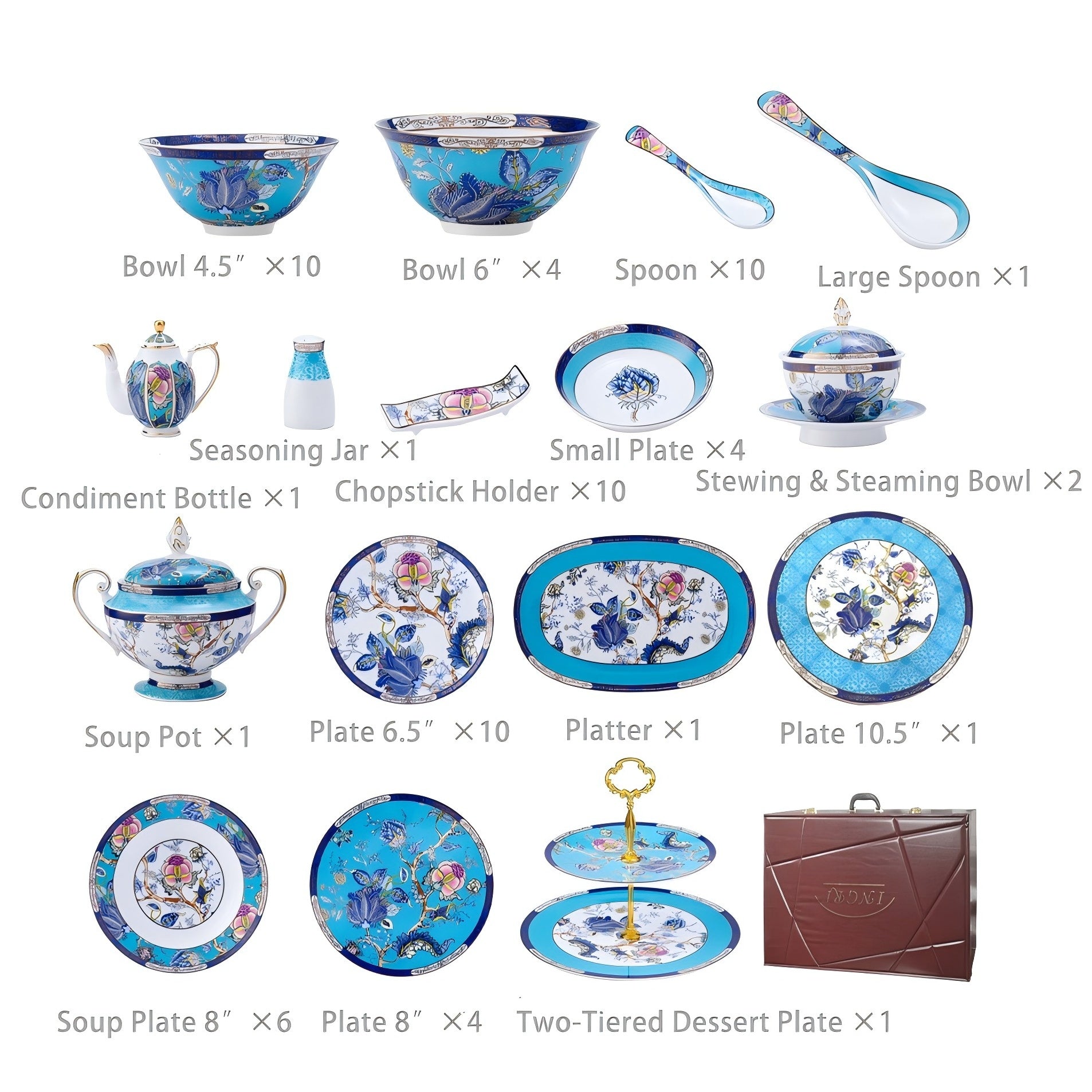 INGRI Jadeite – Handcrafted Bone China Dinnerware Set - Je t'aime Resolute