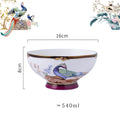 INGRI Purple Phoenix - Handcrafted Bone China Tableware  (Individual Piece) - Je t'aime Resolute