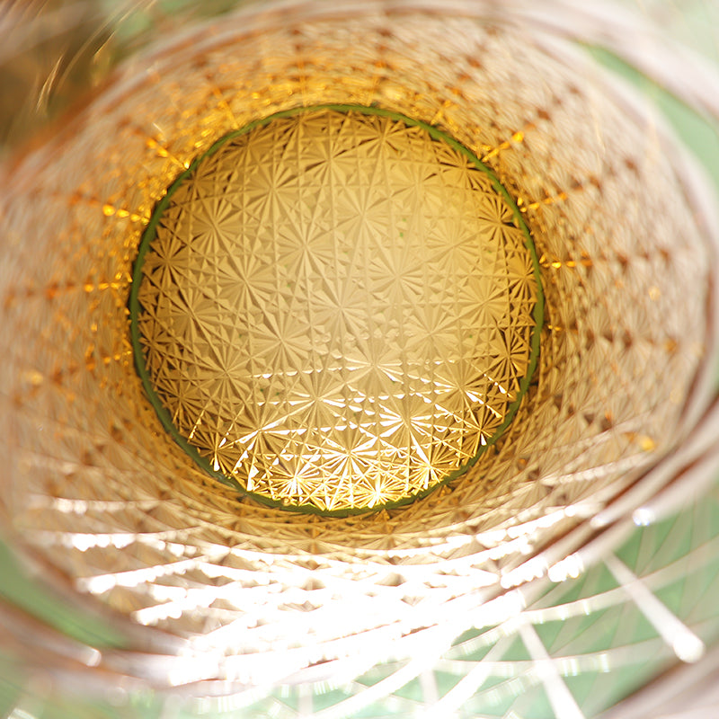 Edo Kiriko Handcrafted Landscape Whiskey Glass - Je t'aime Resolute