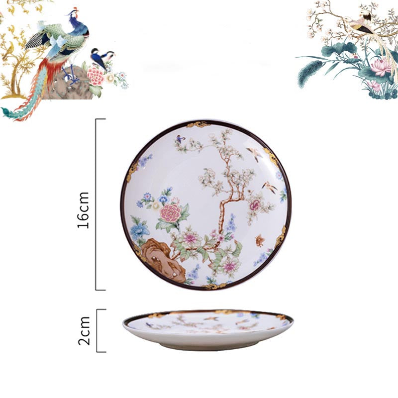 INGRI Purple Phoenix - Handcrafted Bone China Tableware  (Individual Piece) - Je t'aime Resolute