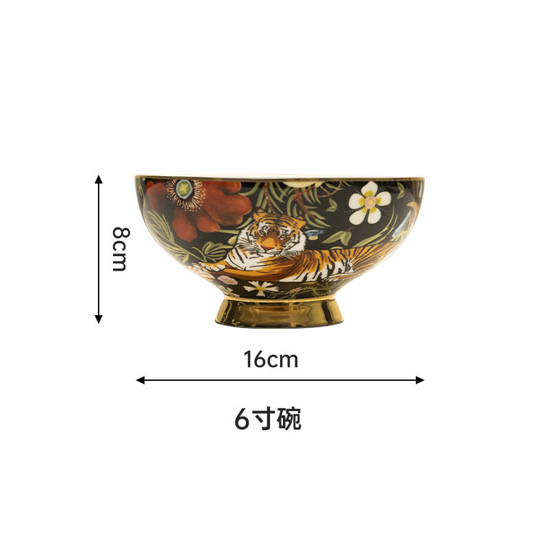 INGRI Jungle Party – Handcrafted Bone China Dinnerware (Individual Piece) - Je t'aime Resolute