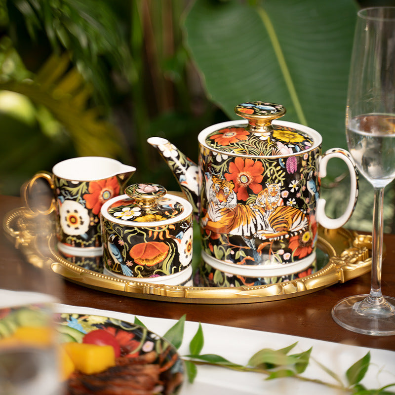 INGRI Jungle Party – Handcrafted Bone China Tea Set - Je t'aime Resolute