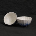 White & Deep Blue Crystalline Glaze Handmade Tea Cup – Small Ceramic Cup - Je t'aime Resolute