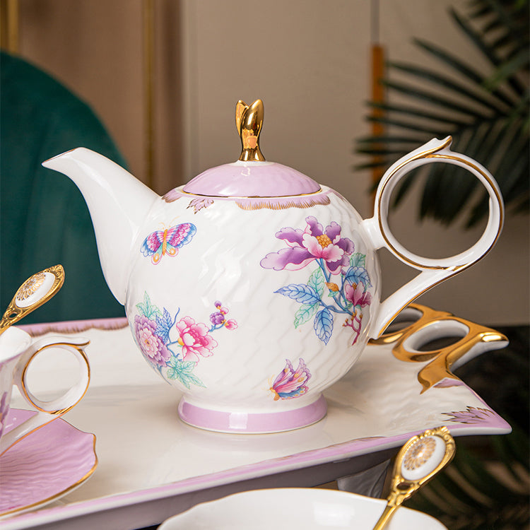 INGRI Secret Garden - Handcrafted Bone China Tea Set - Je t'aime Resolute
