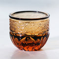 Edo Kiriko Crystal Glass Black Sake Cup - Je t'aime Resolute