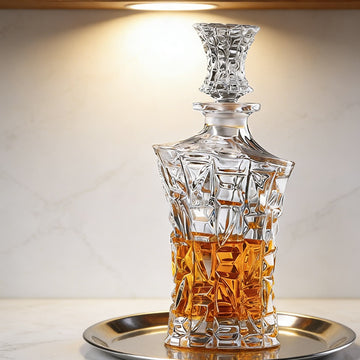 JR Beacon Crystal Whisky Decanter