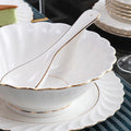 INGRI Pure White - Handcrafted Bone China Dinnerware Set (Individual Piece) - Je t'aime Resolute