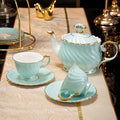 INGRI Ocean Blue - Handcrafted Bone China Tea Set - Je t'aime Resolute