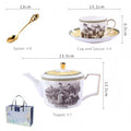 INGRI Skagen - Handcrafted Bone China Tea Set - Je t'aime Resolute
