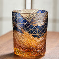 Edo Kiriko Handcrafted Landscape Whiskey Glass - Je t'aime Resolute