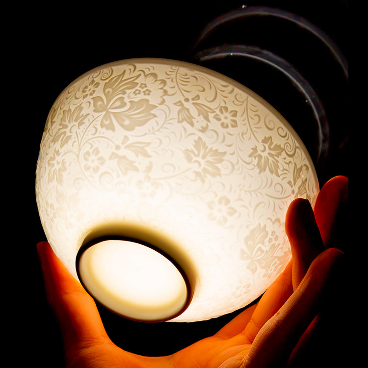 INGRI White Embossed – Handcrafted Bone China Dinnerware Set (Individual Piece) - Je t'aime Resolute