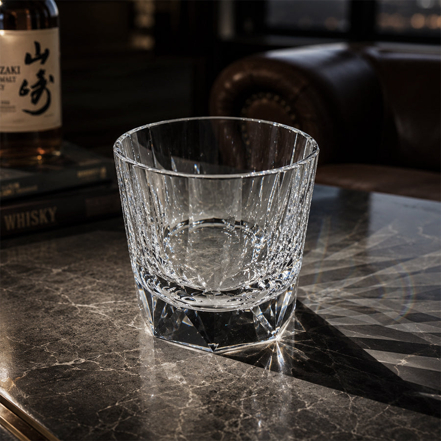 JR Edo Kiriko Hand-Cut Tōge Crystal Whiskey Glass