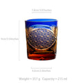 Edo Kiriko Crane Feather Whiskey Glass