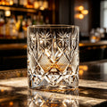 JR Edo Kiriko Hand-Cut Manten Crystal Whiskey Glass