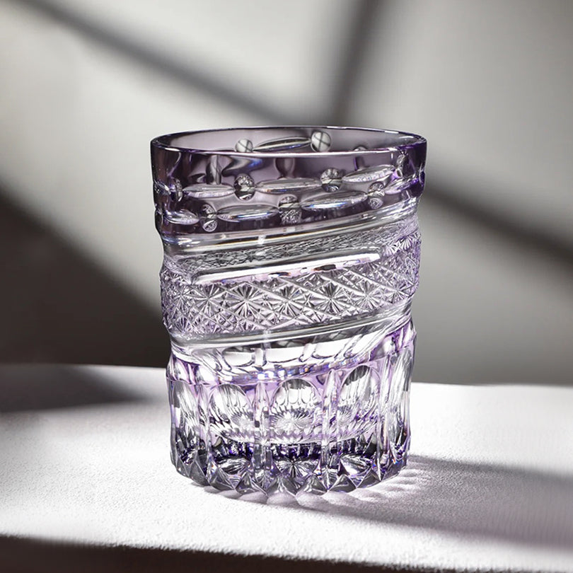 JR Edo Kiriko Hand-Cut Nagisa Crystal Whiskey Glass
