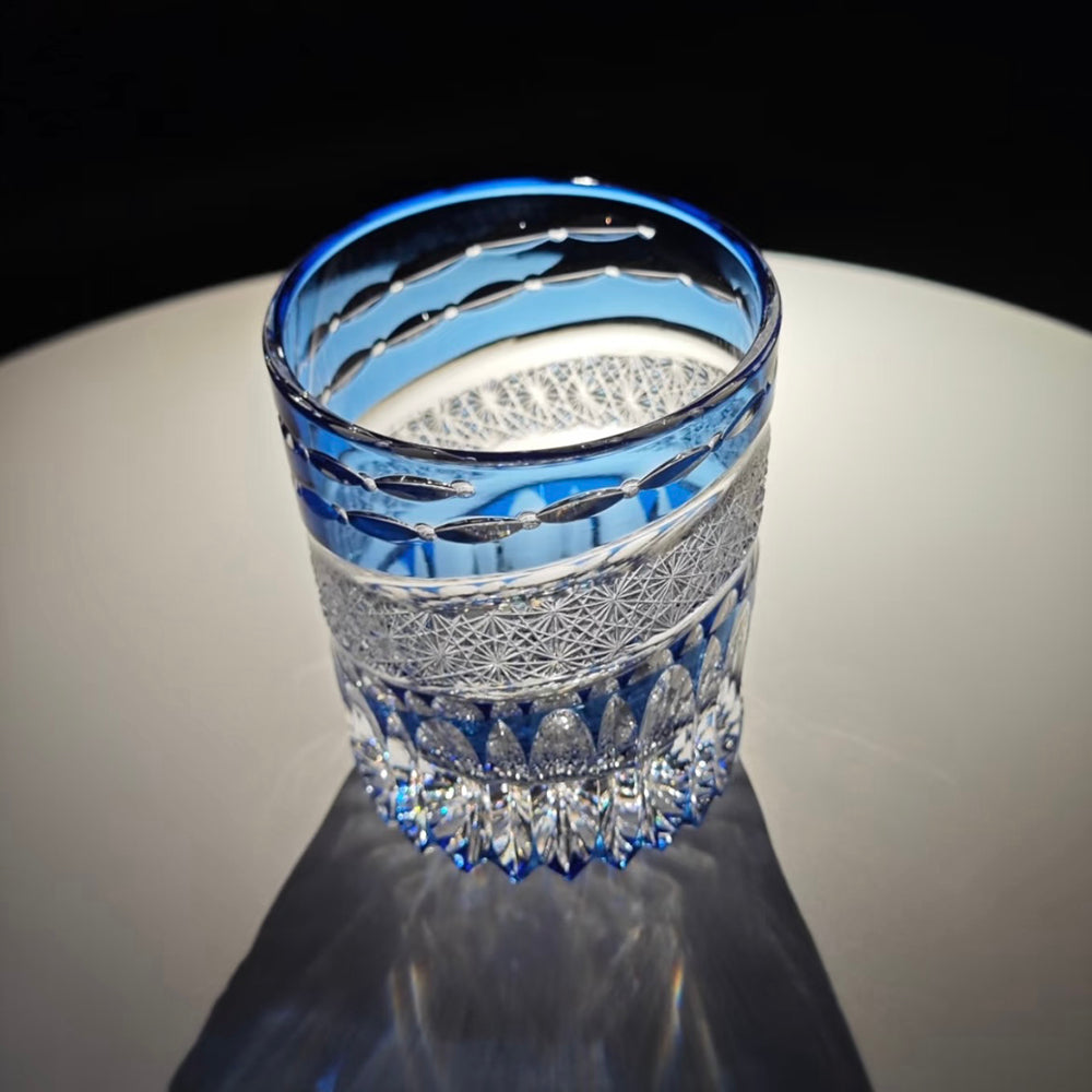 JR Edo Kiriko Hand-Cut Nagisa Crystal Whiskey Glass