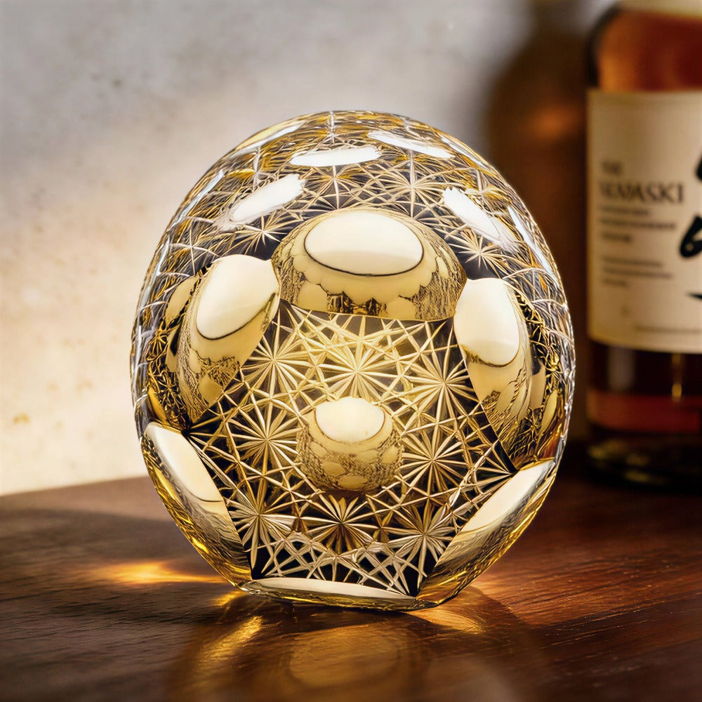 Edo Kiriko Prosperity Prism Hand-Cut Crystal Whiskey Glass