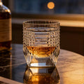 Edo Kiriko Hand-Cut Aurora Crystal Whiskey Glass