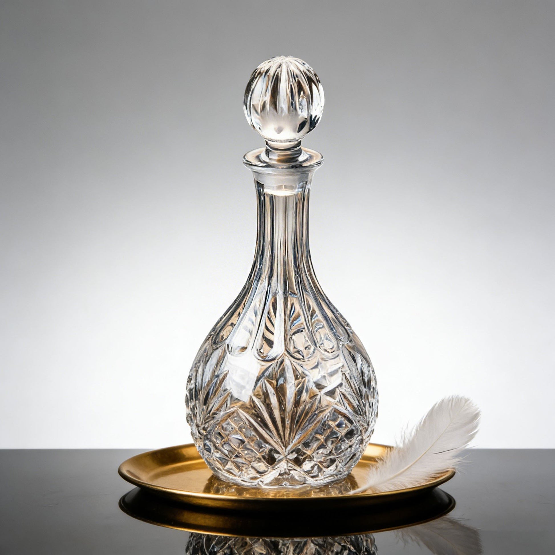 JR Aureole Crystal Whiskey Decanter