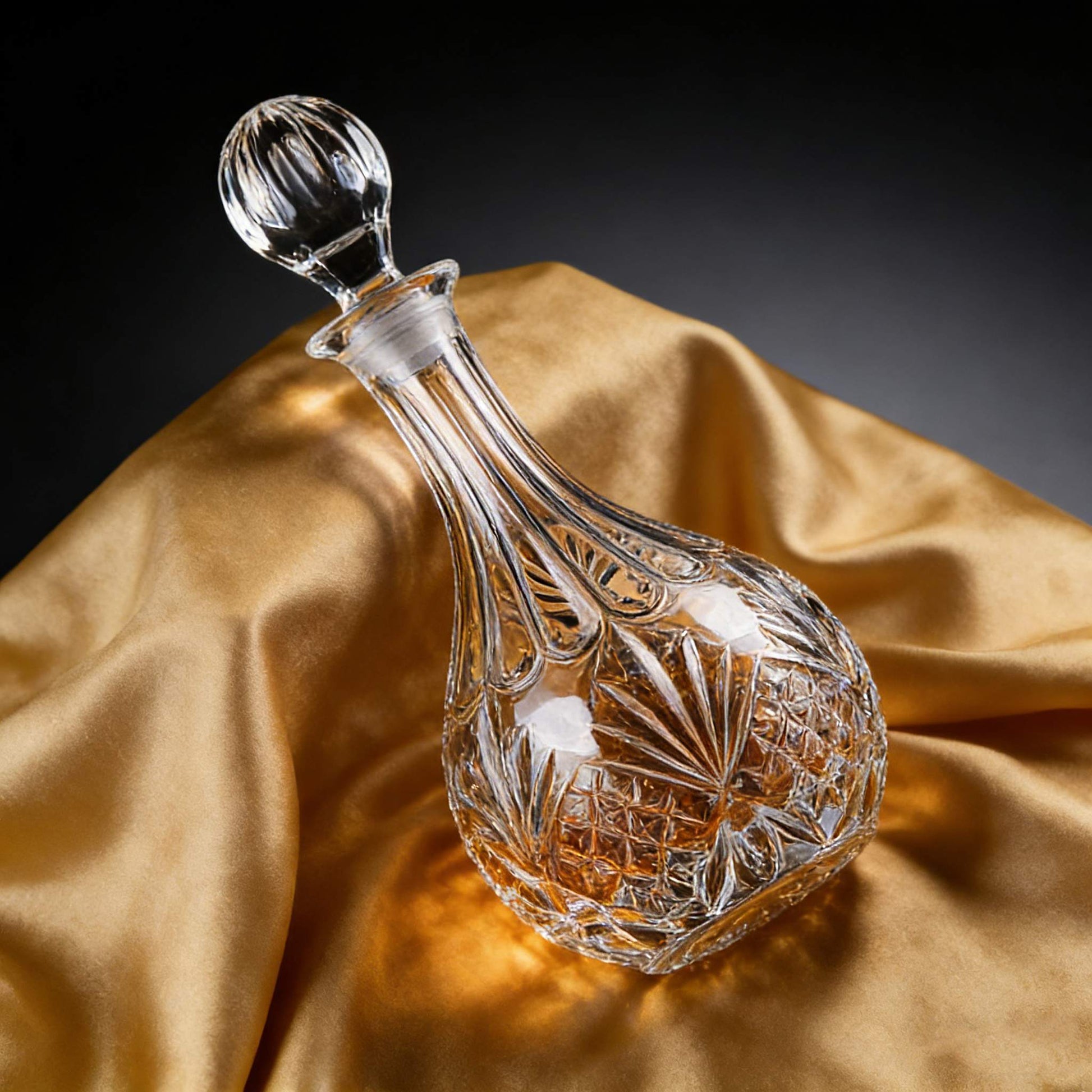 JR Aureole Crystal Whiskey Decanter