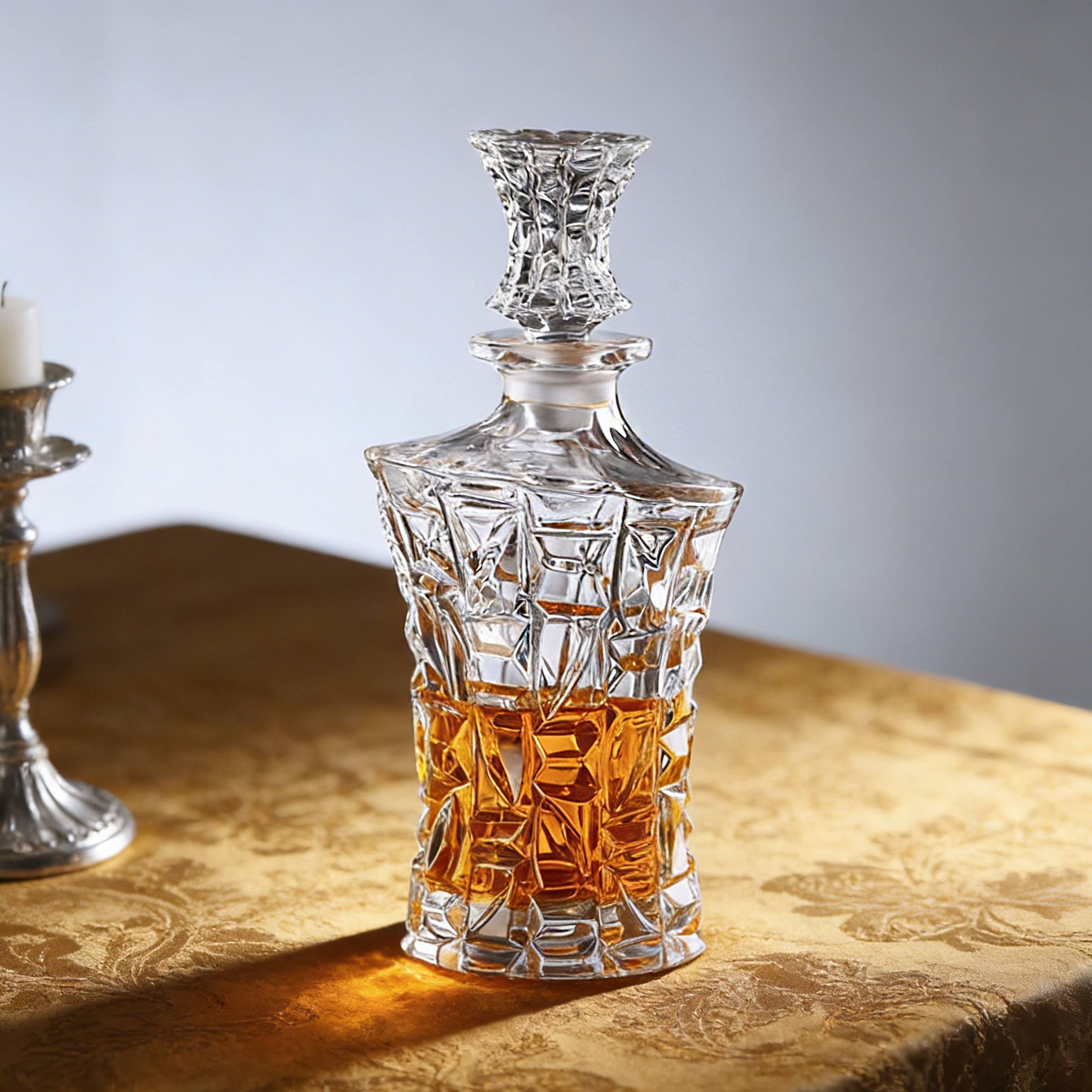 JR Beacon Crystal Whiskey Decanter
