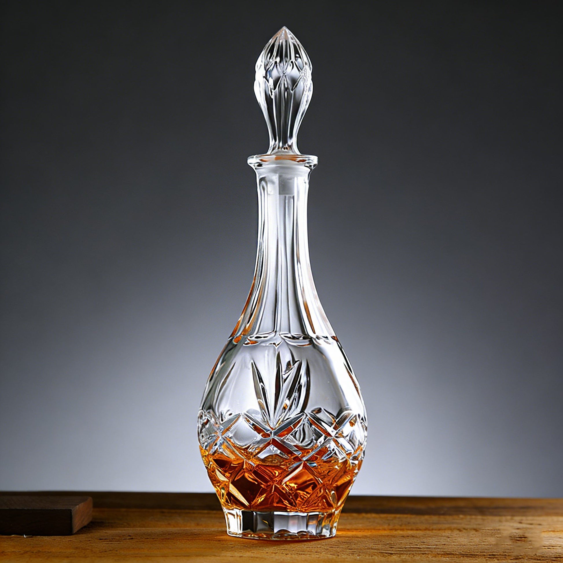 JR Carved Crystal Whiskey Bottle Collection