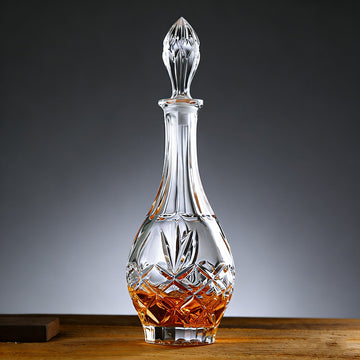JR Carved Crystal Whiskey Bottle Collection