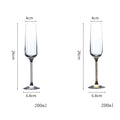 JR Crystal-Embellished Champagne Flute - Gold