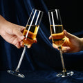 JR Crystal-Embellished Champagne Flute - Gold