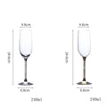 JR Crystal-Embellished Champagne Flute - Gold